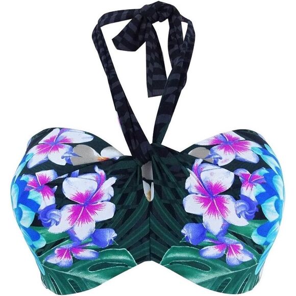 New. Coco Reef 5-way black bikini top. 36/38C - Picture 3 of 15